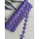 Мереживо макраме " Квітка "  фіолетове 8 метрів