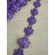 Мереживо макраме " Квітка "  фіолетове 8 метрів