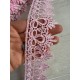 Мереживо макраме " Корона " рожеве 11 метрів