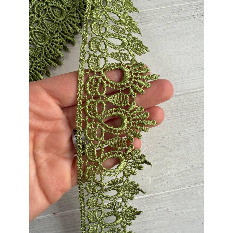 Мереживо макраме " Корона " табачне 7 метрів