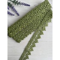 Мереживо макраме " Корона " табачне 7 метрів