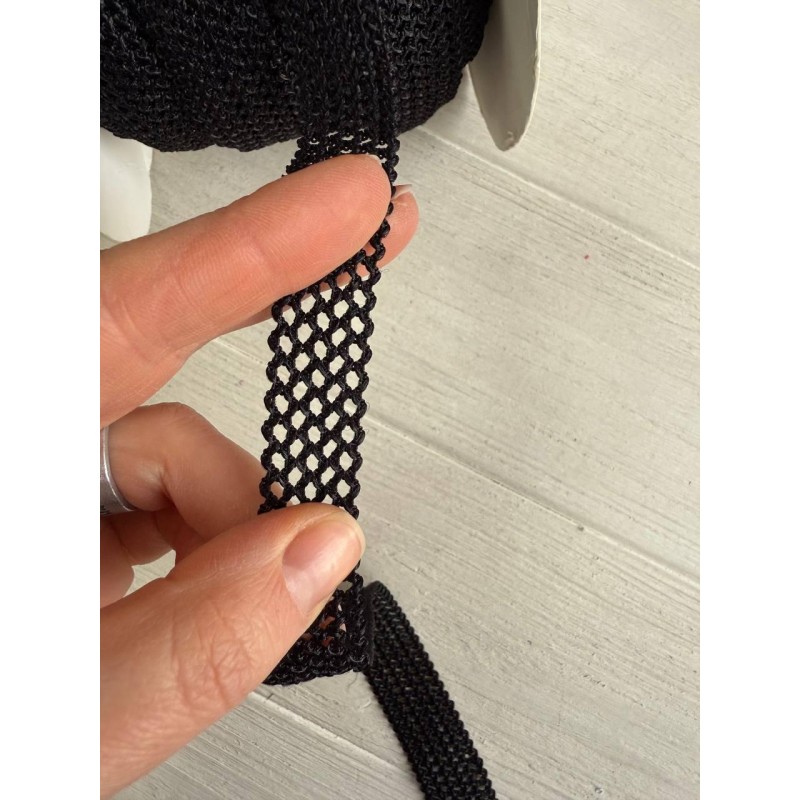 Резинка сетка 1,8 см,  чорна 13 метрів