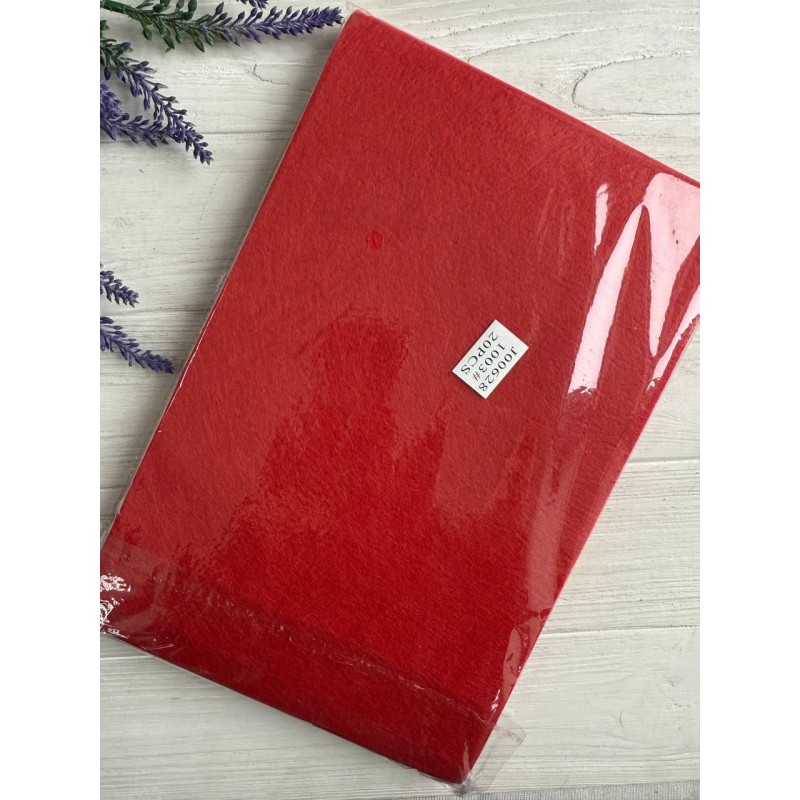 Набір фетру 1,1 см  червоний 20 шт