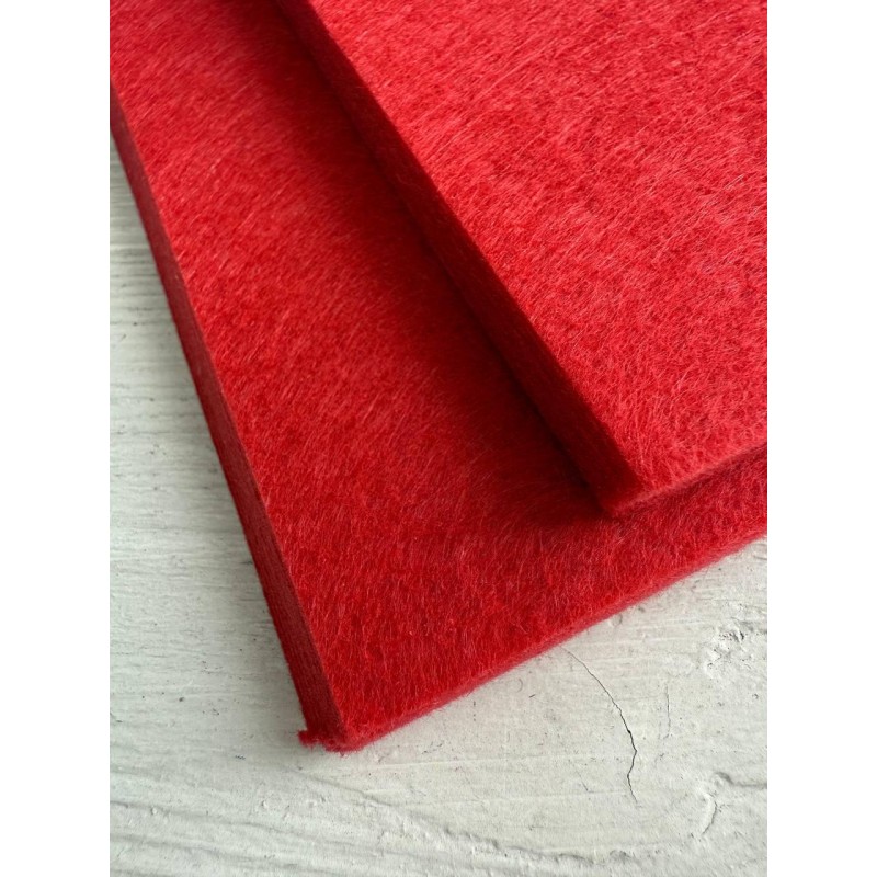 Набір фетру 1,1 см  червоний 20 шт