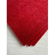 Фетр 2 мм 20 * 30 см  , червоний 3 шт Турція