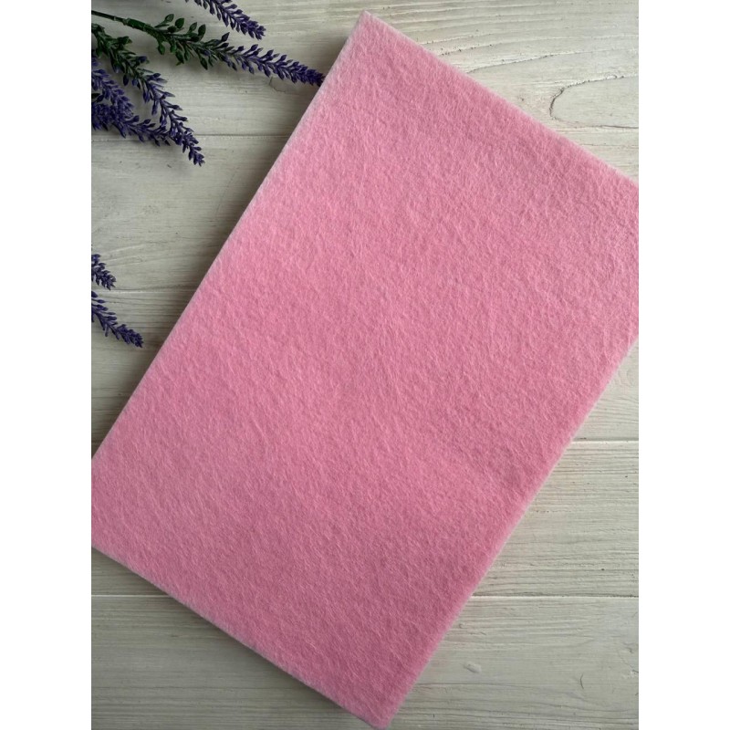 Фетр 2 мм  20 * 30 см , рожевий 5 шт Тірція