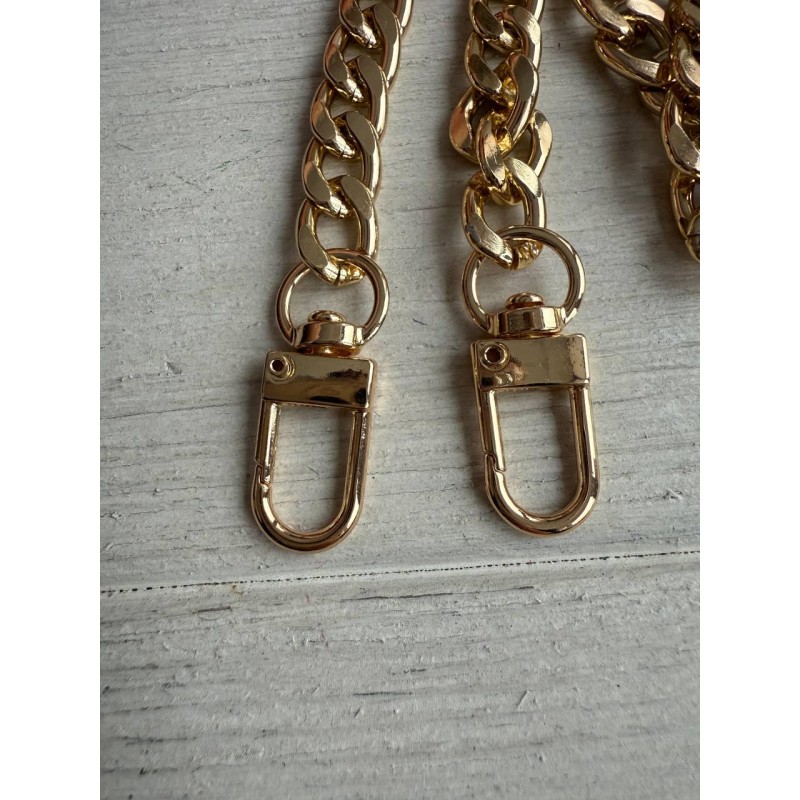 Комплект Ланцюжок з карабіном № 26, золото 120 см