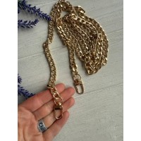 Комплект Цепочка  с карабином  № 26, золото 120 см