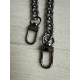 Ручка ланцюжок з карабіном № 28, темний нікель 40 см