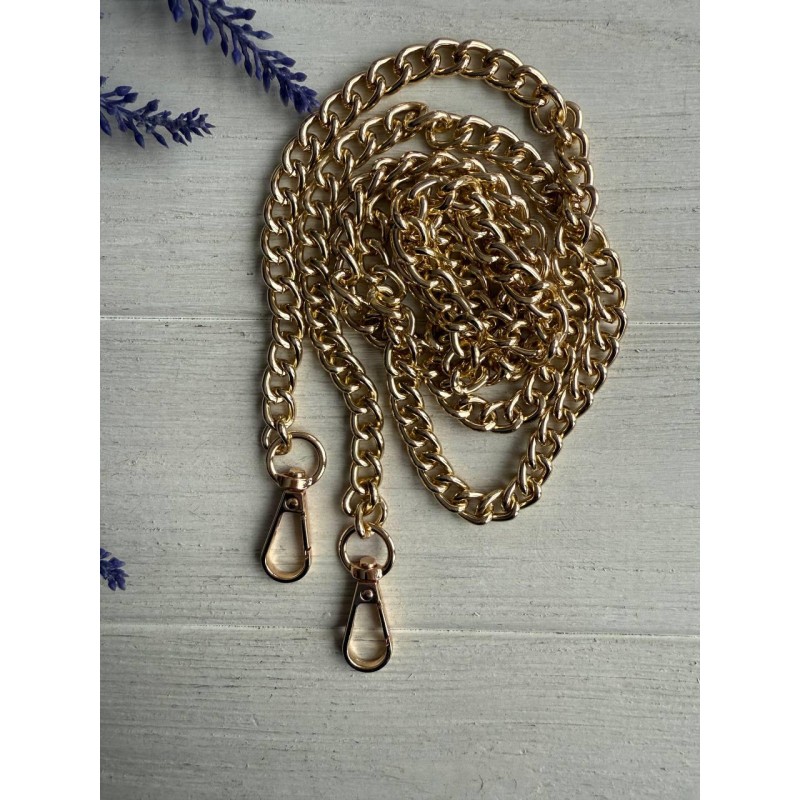 Комплект Ланцюжок з карабіном № 29, золото 120 см