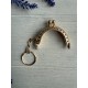 Фермуар брелок пришивний, золото  1 шт