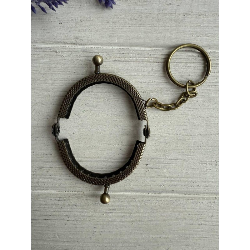 Фермуар брелок пришивний, бронза  1 шт