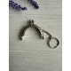 Фермуар брелок пришивний, срібло  1 шт