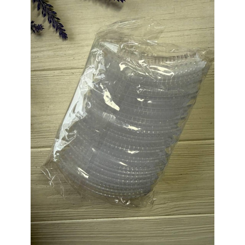 Гребінець пластиковий, прозорий  50 шт