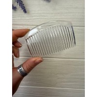 Гребінець пластиковий, прозорий  50 шт