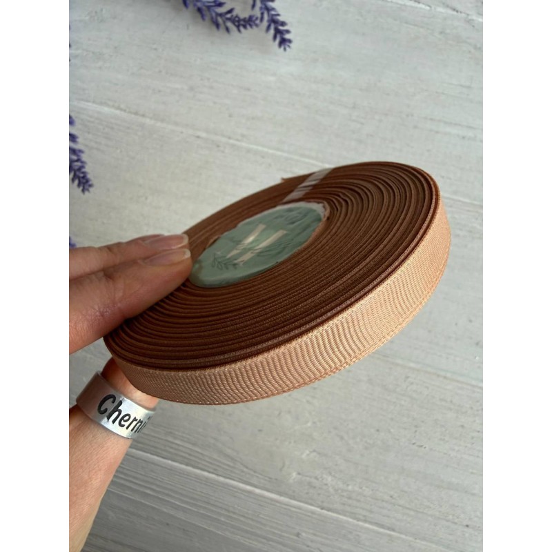 Репс 0,9 см світло коричневий 22,5 метра