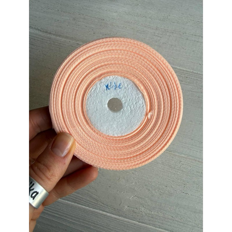 Репс 0,9 см, персиковий  22,5 метра