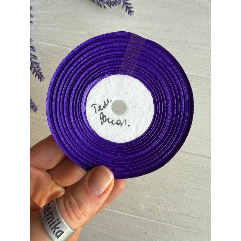 Репс 0,9 см, темно-фіолетовий РУЛОН 22,5 метра