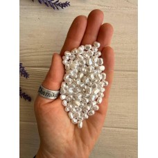 Намистини перли імітація " Барокко С09301 "  білі 500 грамів