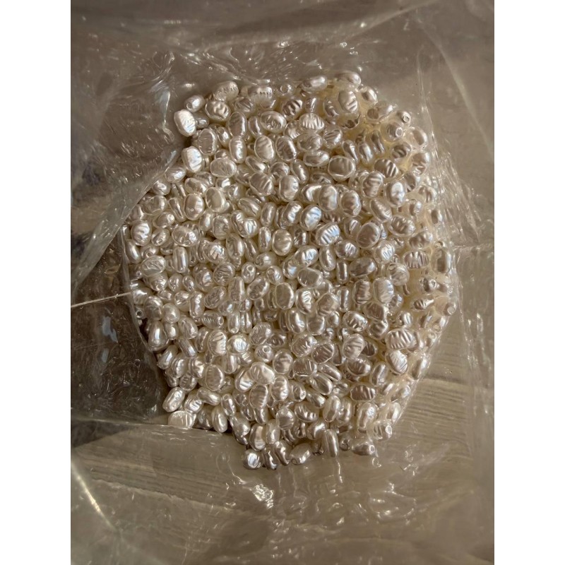 Намистини перли імітація " Барокко С09303 "  білі 500 грамів