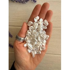 Намистини перли імітація " Барокко С09307 "  білі 500 грамів