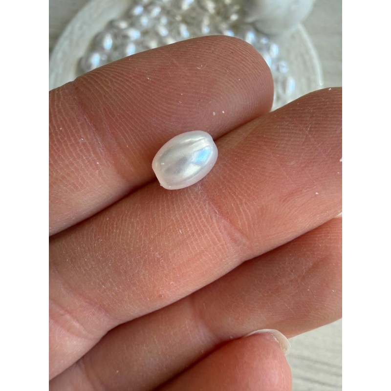 Намистини перли імітація " Барокко С09305 "  білі 500 грамів