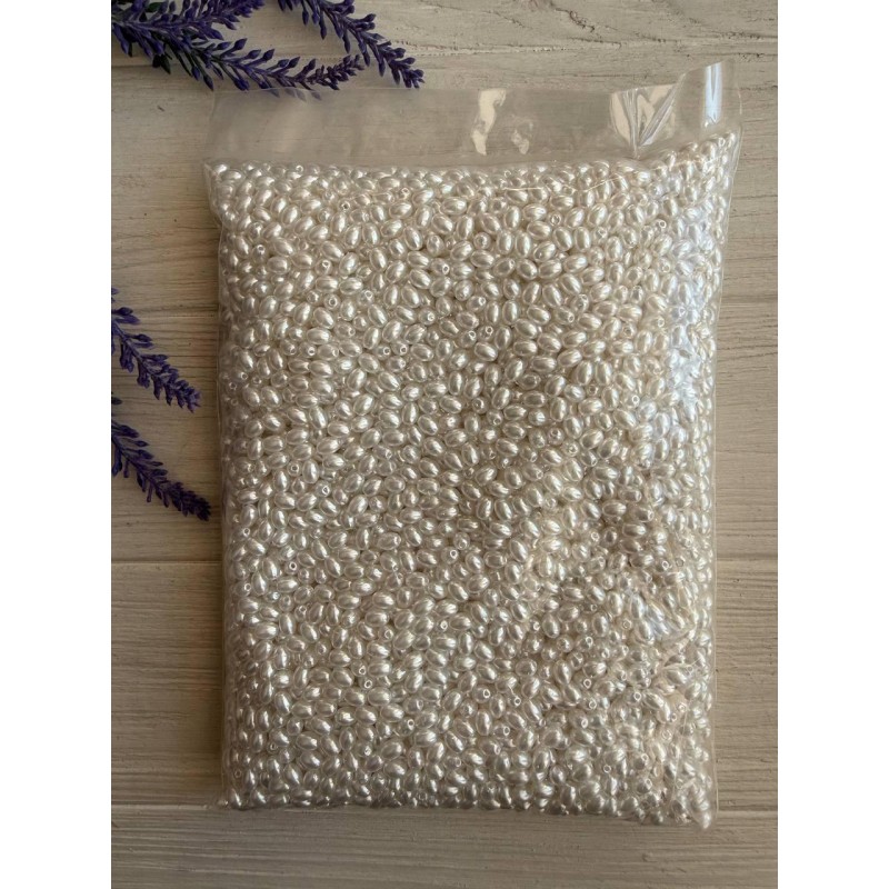 Намистини перли імітація " Барокко С09305 "  білі 500 грамів