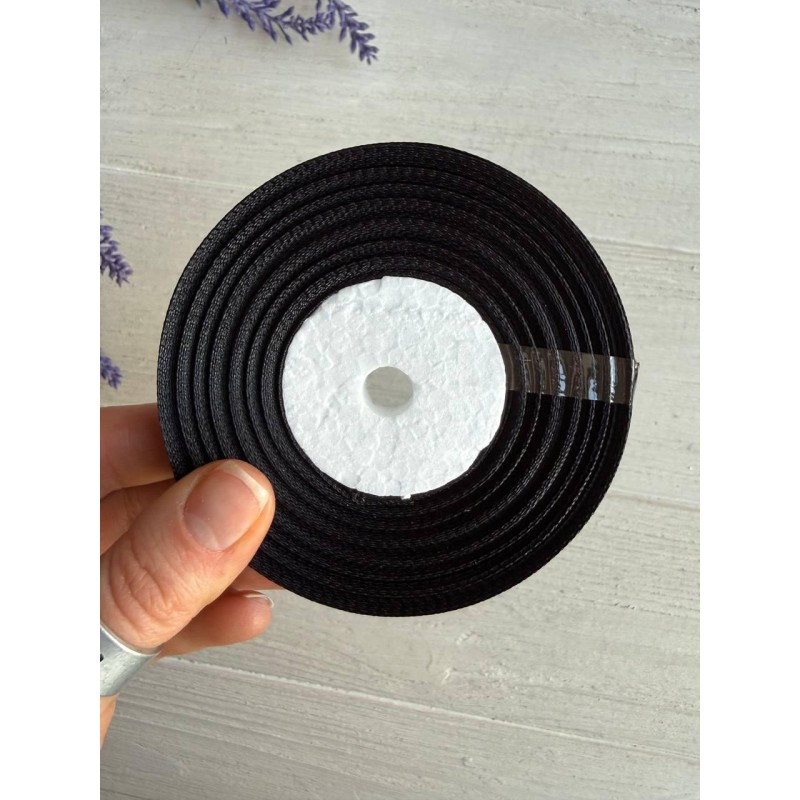Репс 0,9 см, чорний  22,5 метра