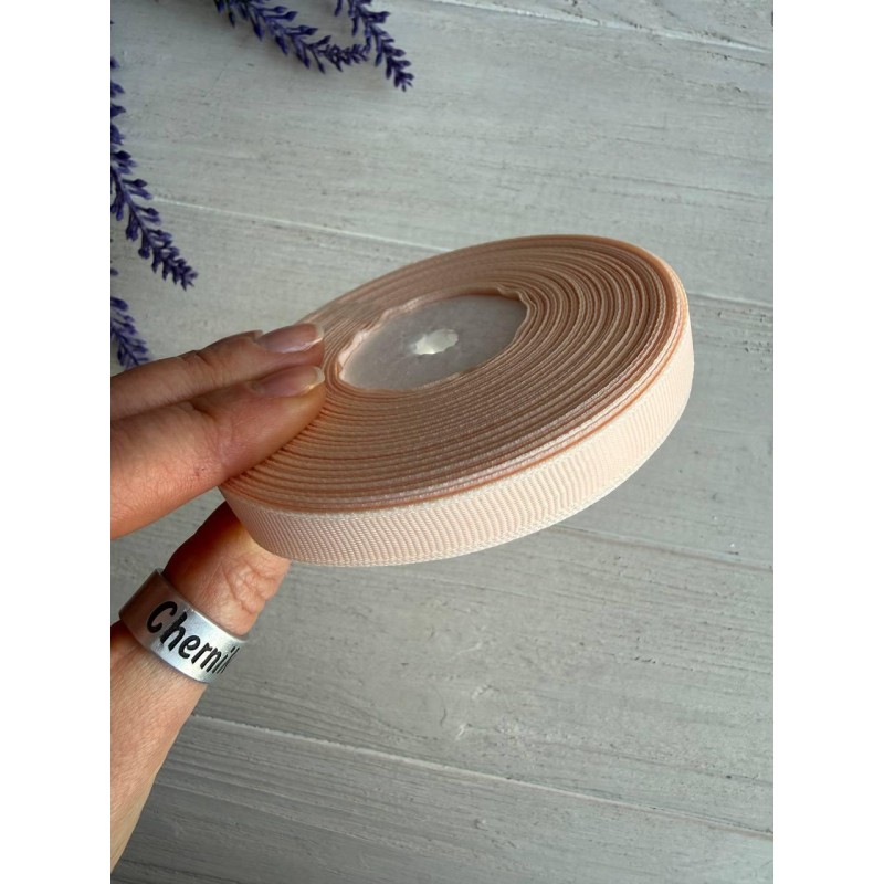 Репс 0,9 см, світло-персиковий  22,5 метра