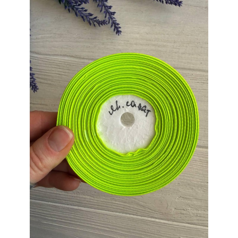 Репс 0,9 см, яскраво салатовий  22,5 метра