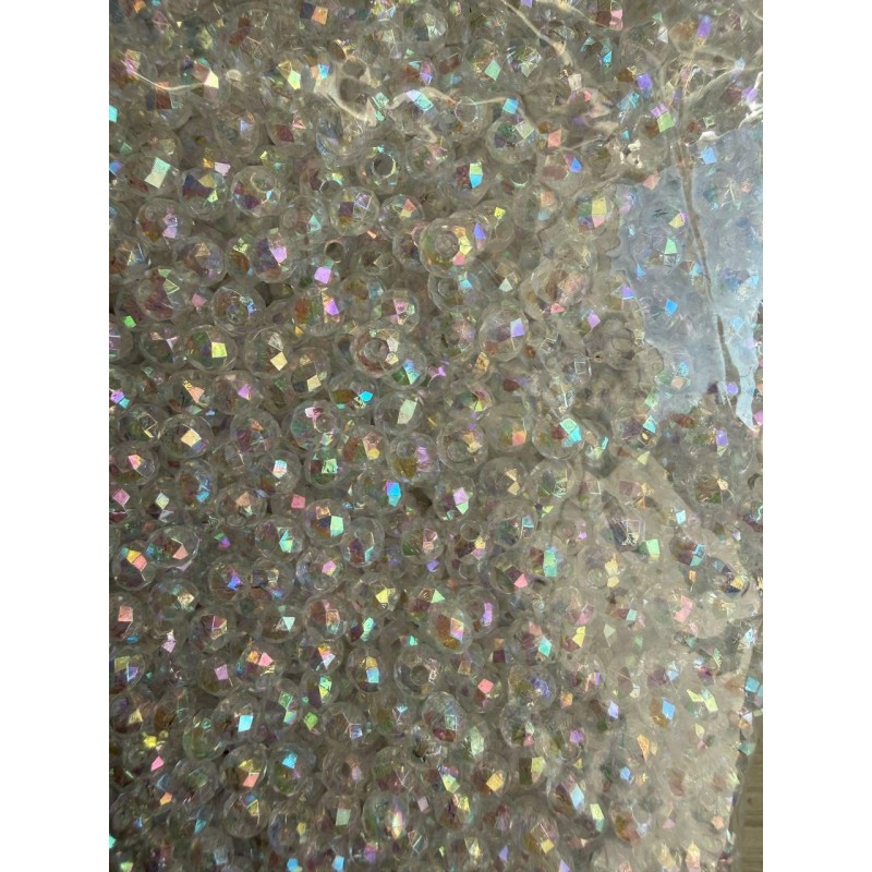 Намистини " Кришталеві Хамелеон круглі " 5 мм , білі 500 грам