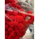Помпони нейлонові "3 см" червоні 250 шт