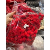 Помпоны нейлоновые "  3 см " красные  250 шт