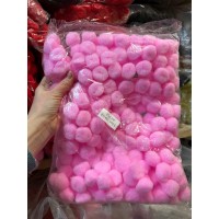 Помпоны нейлоновые "  3 см " розовые   250 шт
