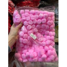 Помпони нейлонові "3 см" рожеві 250 шт