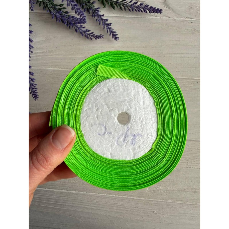 Репс 0,6 см яскраво салатовий22,5 метра