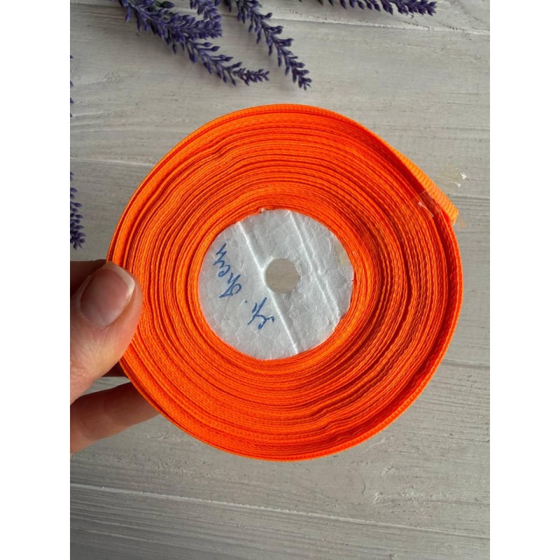 Репс 0,6 см, яскраво- оранжевий 22,5 метра