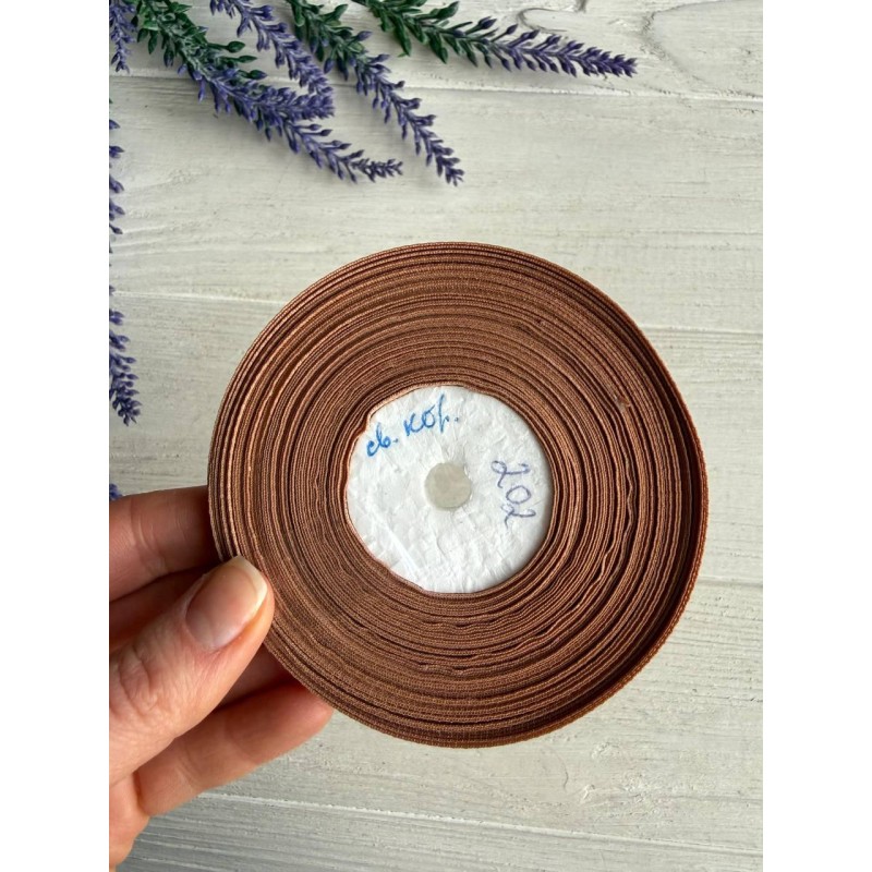 Репс 0,6 см світло-коричневий 22,5 метра