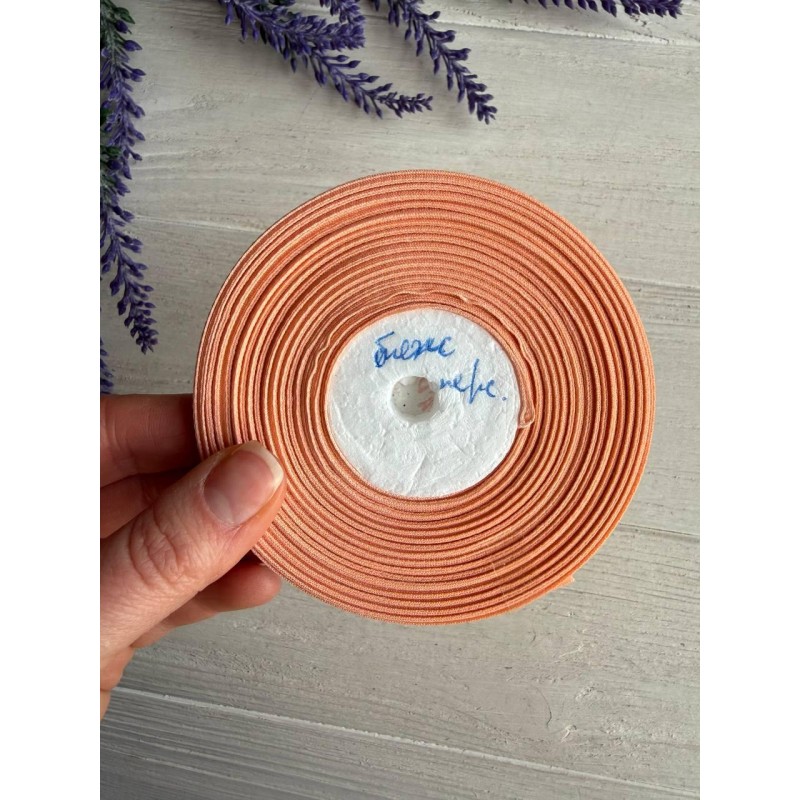 Репс 0,6 см бежево персиковий 22,5 метра