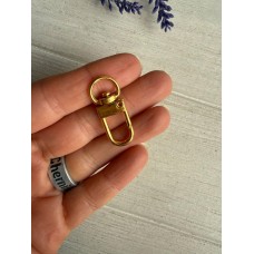 Карабин  " 34 мм " яскраве золото  1 шт