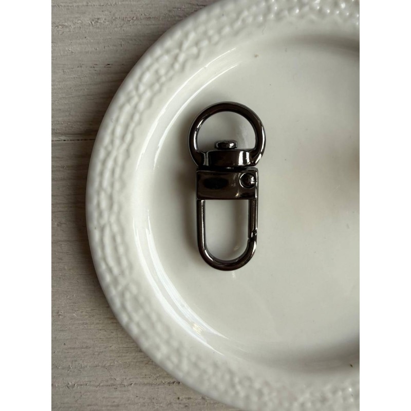 Карабін " Преміум 34 мм " темний нікель1 шт