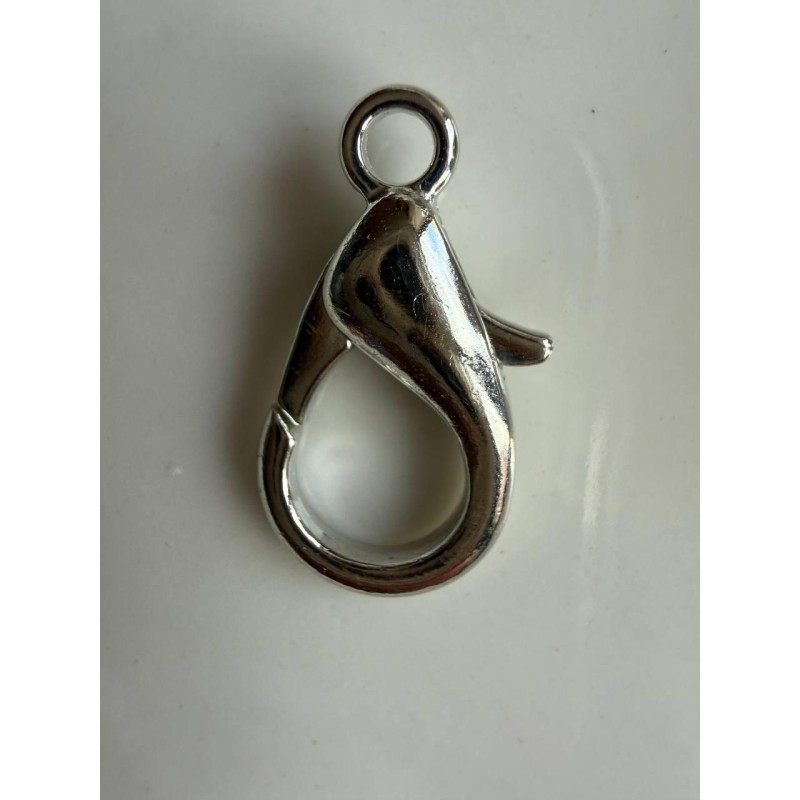 Карабін маленький  19 мм  срібло 1 шт