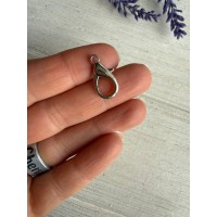 Карабин  маленький 19 мм  серебро  1 шт