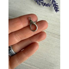 Карабін маленький  19 мм  срібло 1 шт