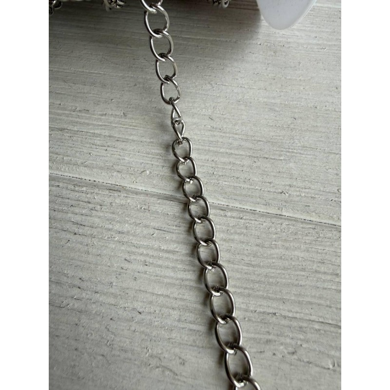 Ланцюжок 6*8 мм срібло  50 см