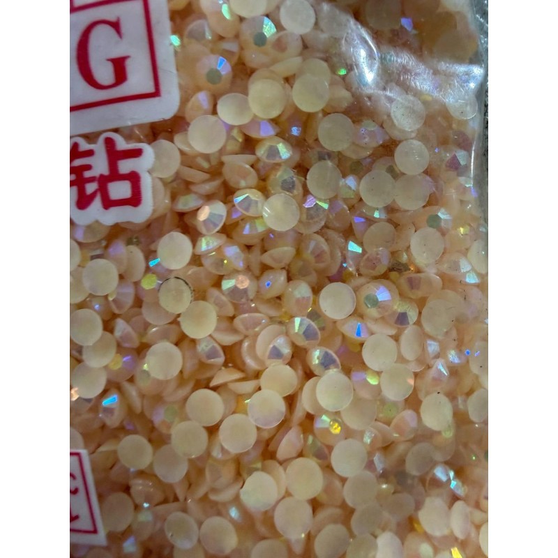 Стрази АВ непрозорі 5 мм світло персикові 30 000 шт