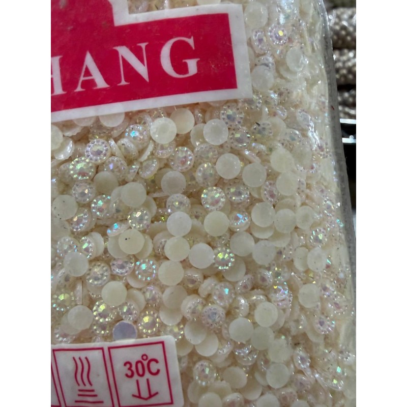 Стрази АВ непрозорі " Квітка " 5 мм бежеві 30 000 шт