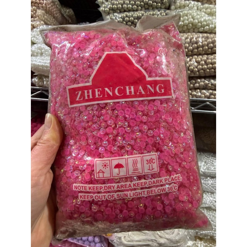 Стрази АВ непрозорі " Квітка " 5 мм малинові 30 000 шт