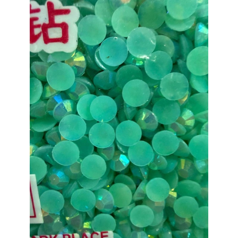 Стрази АВ непрозорі 6 мм бірюза 10 000 шт