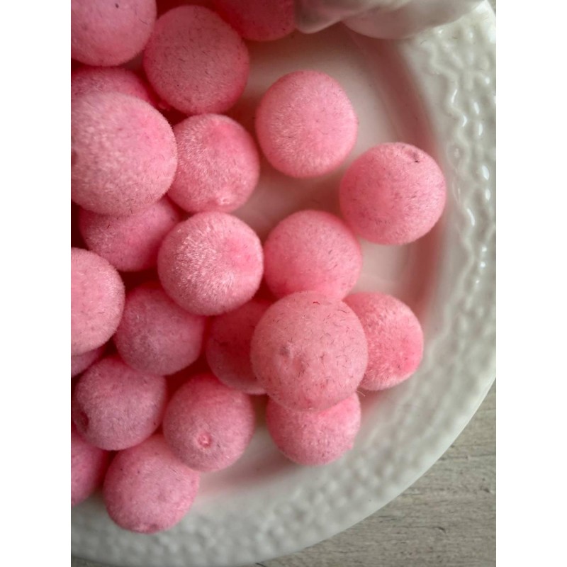 Намистини " Бархатні № 2 " 10 мм рожеве омбре 250 грам